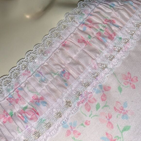 Vintage RIKKI New York Two Piece Cotton Robe and Nightgown Set Size Small - Picture 10 of 12